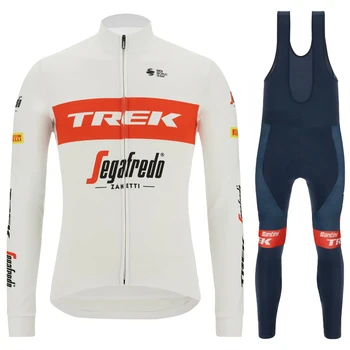 TREK Mtb 사이클링 의류 긴 소매 자전거 세트, 남자 유니폼, 저지 다리, 남자 티셔츠 슈트, 남자 슬리브, 철인 3 종 경기 자전거