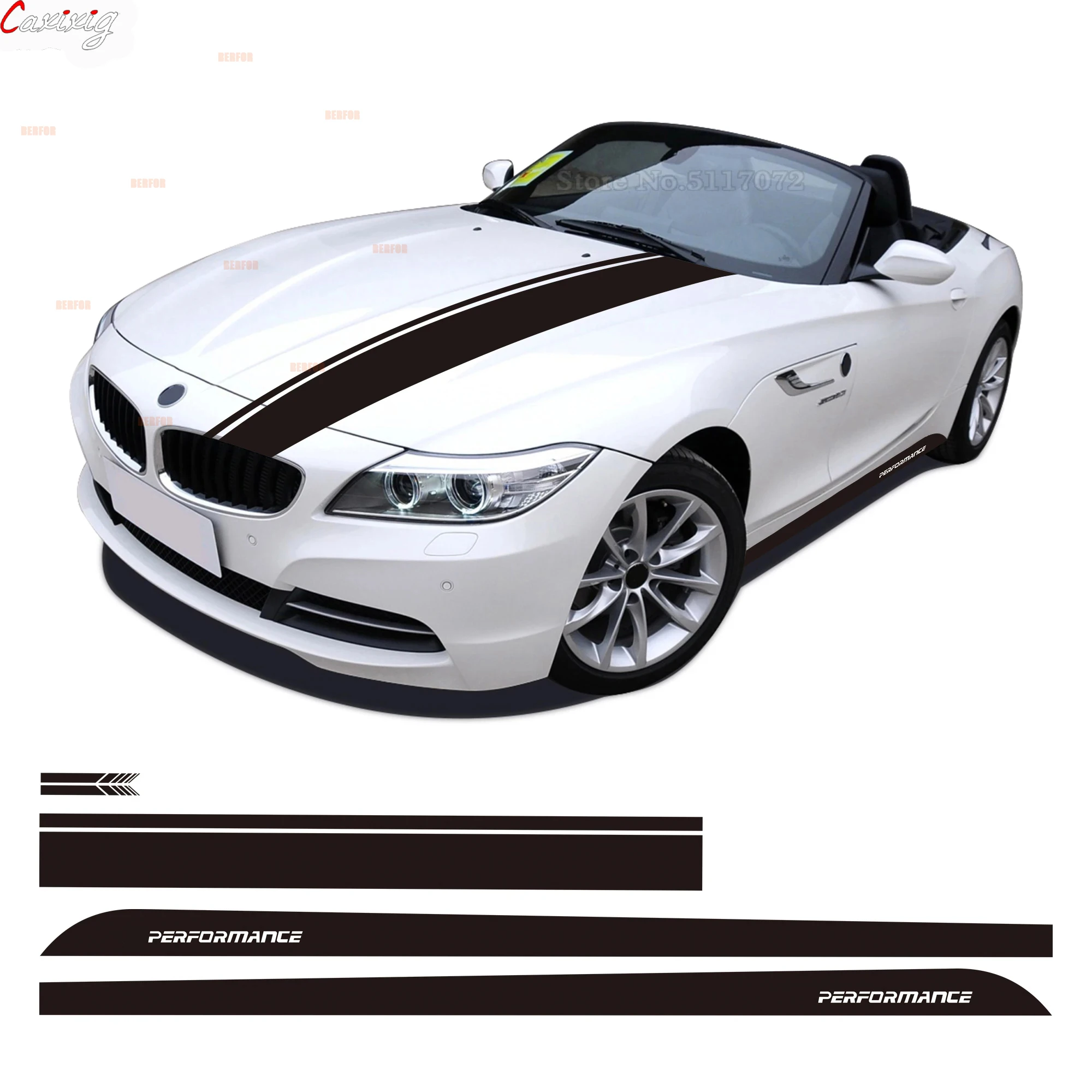 M Performance Per Bmw Z4 E85 E86 E89 G29 Porta Banda Laterale Gonna Sticker Cofano Auto Copertura Motore Specchietto Retrovisore Cofano Corpo Decalcom