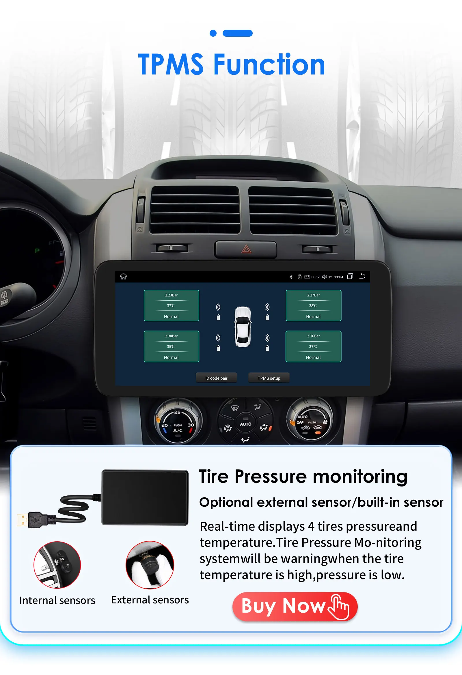 10,33 "7862 Carplay Android Auto 1din Auto radio mit 360 Drehbare Bildschirm Multimedia Player 4G Autoradio GPS Navi Head Unit WIFI – Detail 25