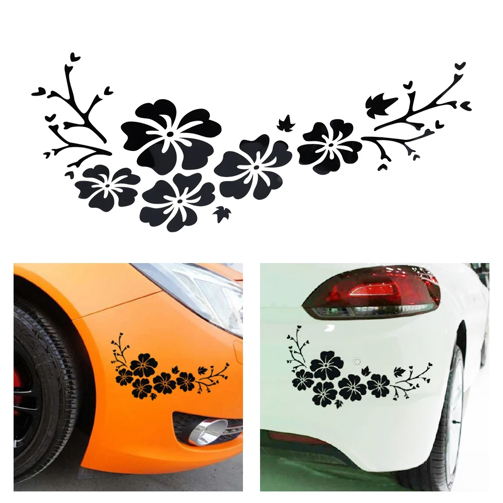 

Universal Car Flower Blossom Sticker Decal Auto Truck Motorcycles Bumper Door Window Decor Car-Styling Vinyl Waterproof Stickers