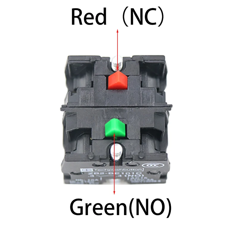 Set of 10 Premium Contact Blocks for Push Button Switches with Silver/Brass Contacts, 10A Capacity