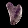 Heart Guasha Stone Face Rose Quartz Jade Massage Tool Chin Nose Lifting Firming Scraping Board Massage Facial Health Care Skin 5