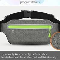 Outdoor Running Fitness Ultra-thin Mobile Phone Waist Bag Elastic Sports Waterproof Close-fitting Mobile Phone Bag Coin Purse 2