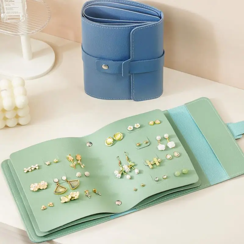 

Портативный складной органайзер для хранения ювелирных изделий, ожерелий, сережек