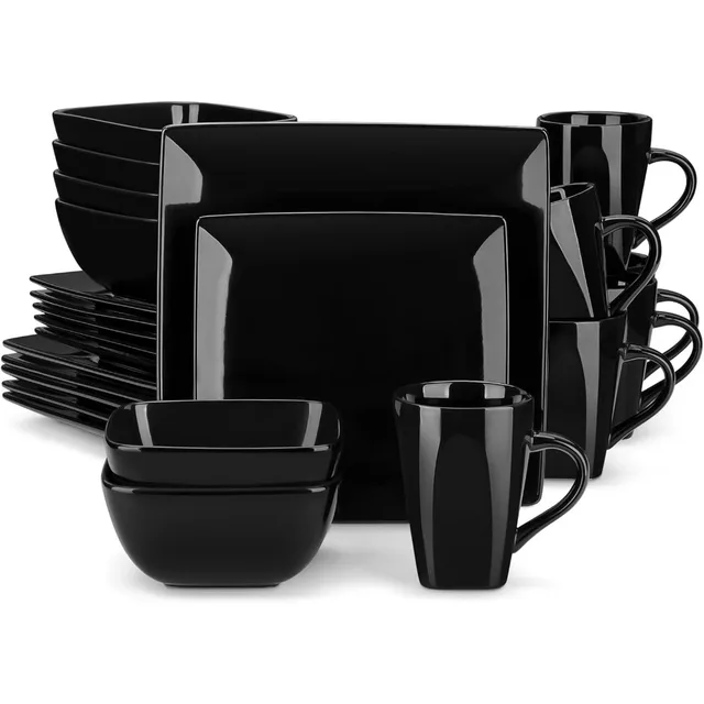 Black Square Dinnerware Set 3