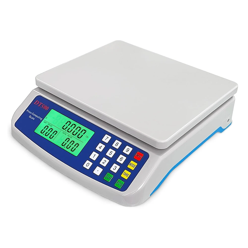 40kg/1g Large Digital Kitchen Scale with Tare Function Price Computing Scale Stainless Steel Counting Scale for Meat Vegetables