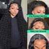 Deep Wave 13x6 Hd Lace Front Human Hair Wig 40 Inch 200 Density Water Wave 13x4 Frontal Wig Hd Lace Women Curly Wigs Human Hair 3