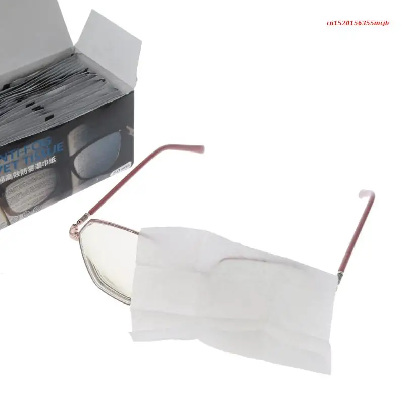 Anti-fog Cloth for Glasses Wet Antifog Lens Cloth Individually Wrapped Disposable Defogger Eyeglass for