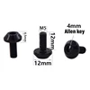 4 Pcs Bicycle Water Bottle Cage Bolt Cycling Accessories Kettle Holder Aluminum M5 Screw Handle Bikes Part for MTB Road Bike 6