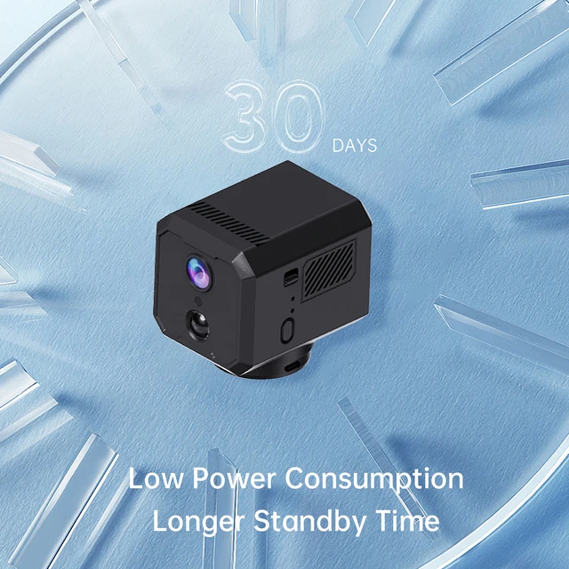 Mini 5MP Horizontal Rotate Tuya Smart WiFi Rechargeable Battery Pan Night Vision Motion Tracking CCTV Security Network IP Camera 5