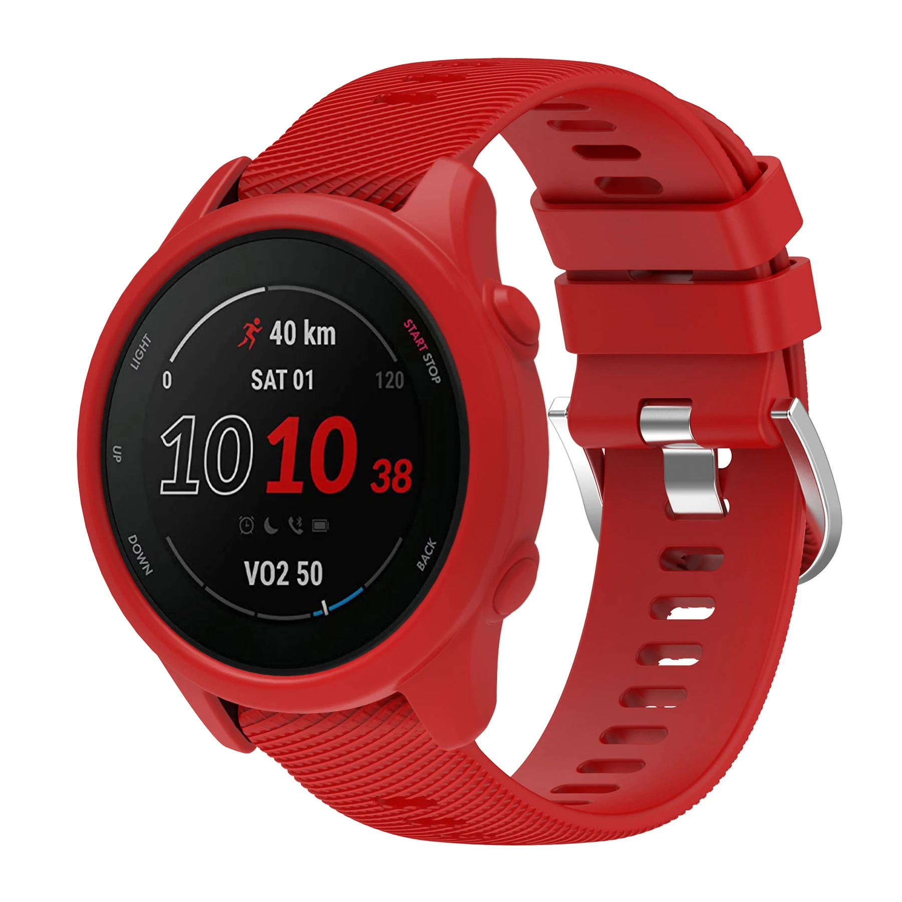 Silicone Sport Watchband and Case Set