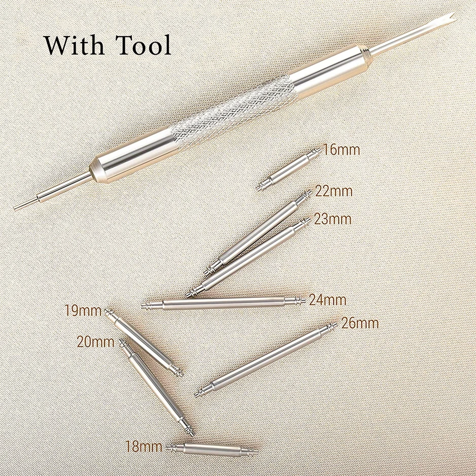 20pcs Stainless Steel Watch Band Spring Bars Repair Kit