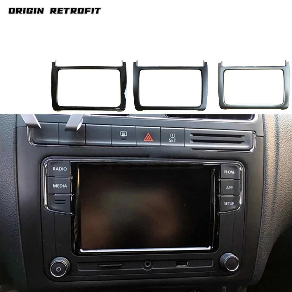 Per La Navigazione Polo Scopri Il Pannello Di Rivestimento Della Cornice In Plastica Dello Schermo Radio Mib 187 A 187 B Rcd 510 Rns 315