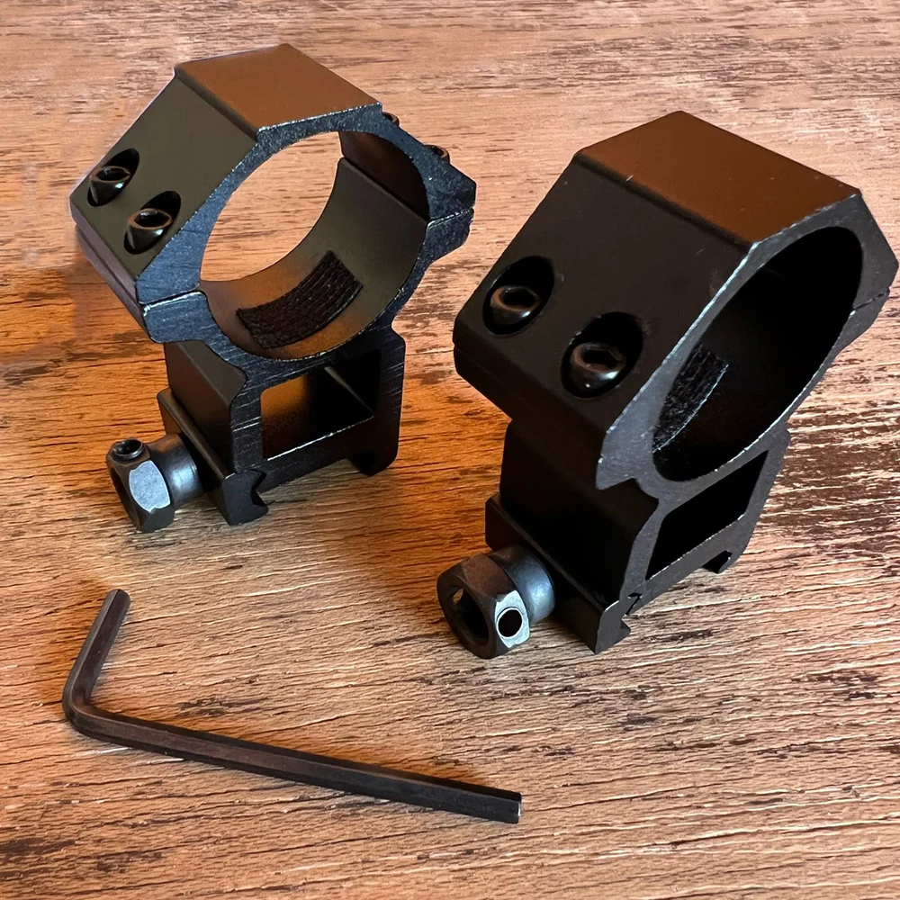 Rifle Scope Mount 2Pcs For 11mm 20mm Picatinny Rail Mounting Optics Scope Pipe Dia 25.4mm 30mm Flashlight Mount Adapter