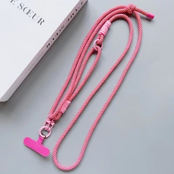 Adjustable Crossbody Cell Phone Lanyard with Clear Tether Tab (D)