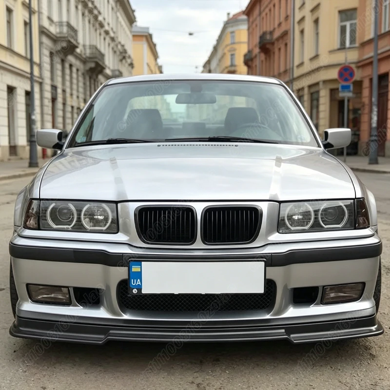 BMW E36 M3 1991 1992 1993 1994 1995 1996 1997 1998 자동차 프론트 범퍼 립 스포츠 레이싱 프론트 턱 스포일러 바디 키트