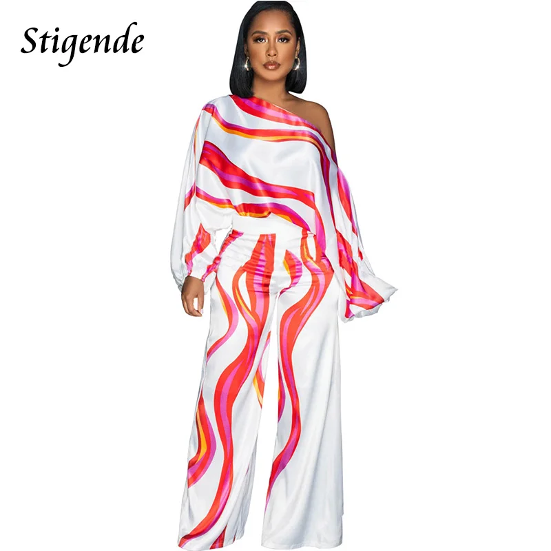 

Женский свободный комбинезон с вырезом лодочкой, широкими штанинами и длинным рукавом