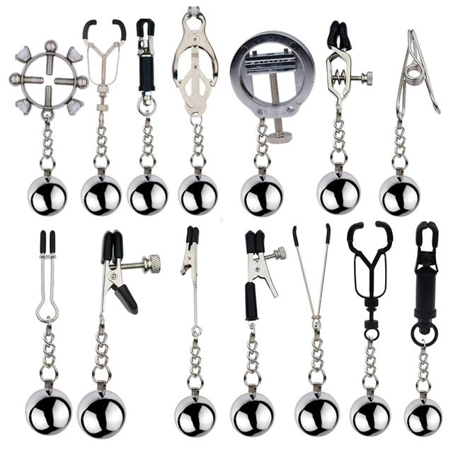  Adjustable Metal Nipple Clamps, Nipple Clamps with Chain, Nipple  Clips, Women's Sex Toys, Pleasure Toys for Women, Nipple Rings Non Piercing  (Slave) : Health & Household