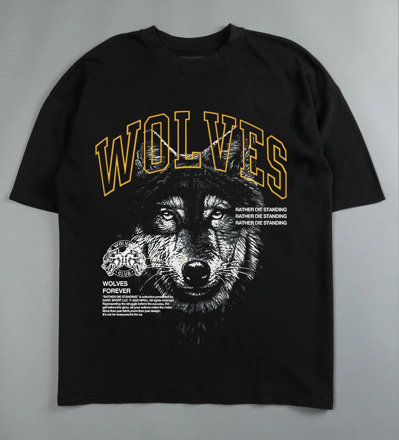 

Darc Wolves Sport Fitness Workout Sports Shirts Gym Oversized Bodybuilding Men Clothing Summer Basketball Crossfit Darcs T-shirt