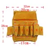 Electrician's Belt Bag Tool Storage Satchel Cowhide Thickened Wear-resistant Pure Cowhide Toolkit Mechanic Dedicated 6