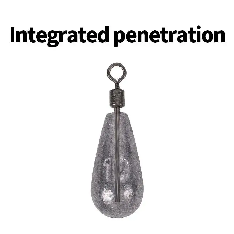 Fishing Counterweight Sinker 10g Quick Release Soft Bait Sinker Bass Fishing Tackle Accessories Hook Connector 10Pcs