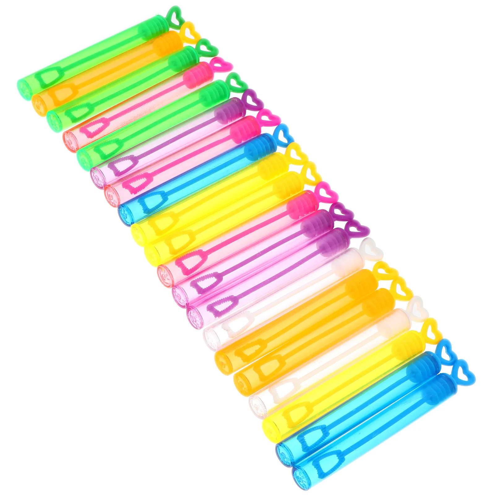 Colorful Mini Bubble Wand Soap Empty Bottle Heart Wand Empty Tube Kids Birthday Party Favors Filler Toys Wedding Gifts for Guest 2