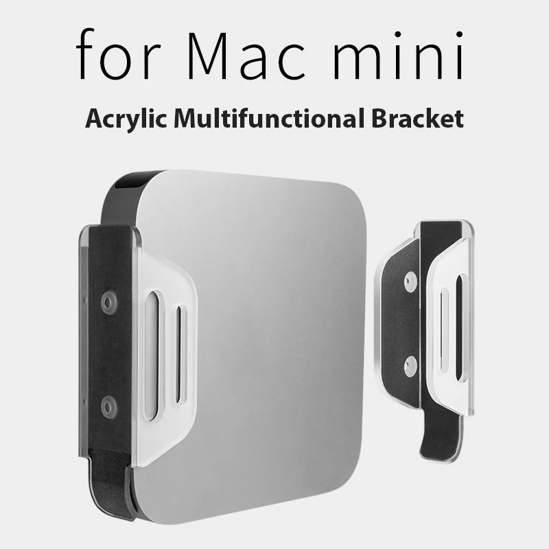Staffa In Acrilico Per M1 Apple Host Mac Mini Supporto Multifunzione Supporto Di Raffreddamento Da Tavolo Supporto Base Telaio Rack Di Stoccaggio A Pa
