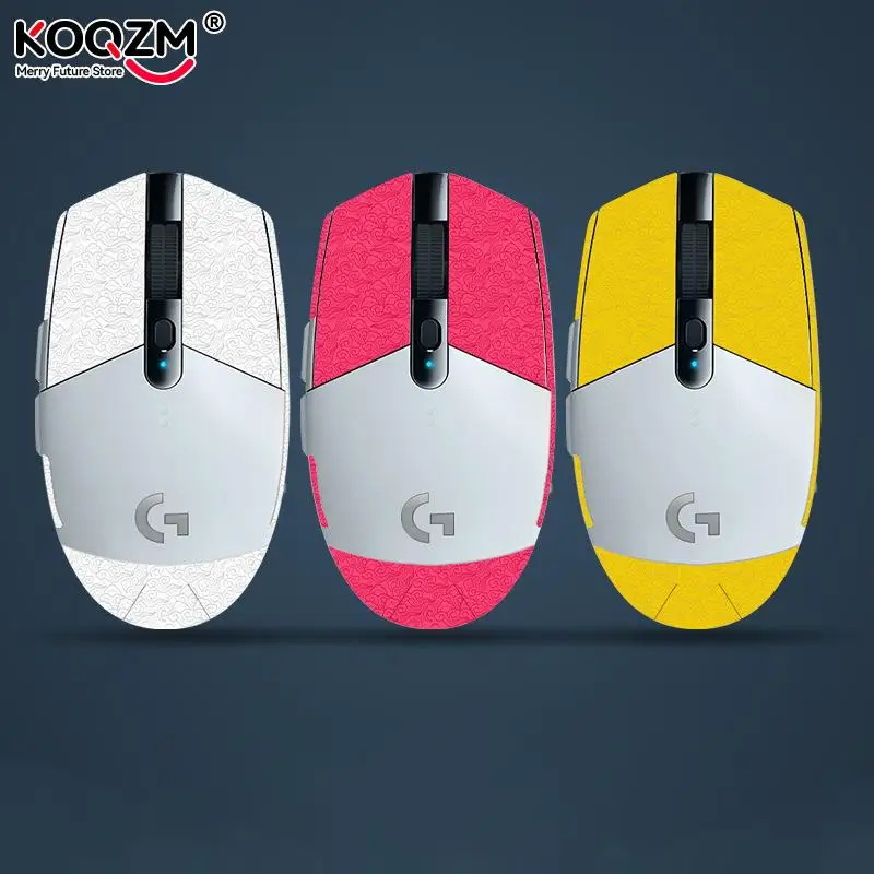 마우스 그립 테이프 스케이트 수제 스티커, 미끄럼 방지 땀 흡입, 로지텍 G304 G102 용 먼지 방지 교체 스티커