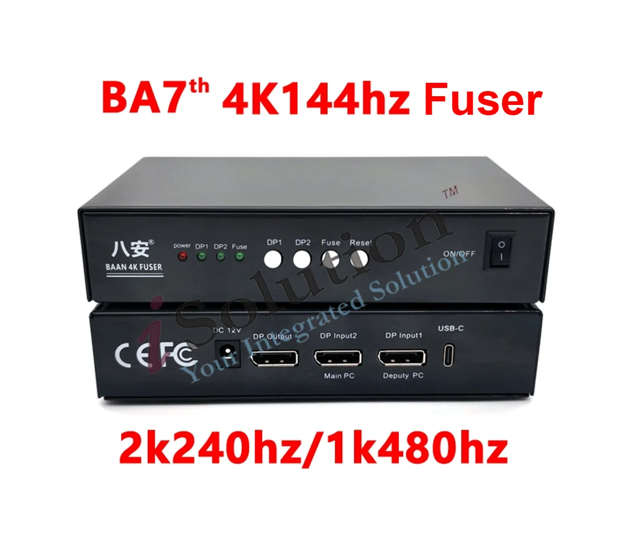 DMA 7th Fuser 4K144/2K240/1K480Hz Video Overlay Box Video