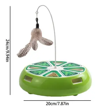 Cat Turntable Kitten Toys Self-Employment Interactive Cat Turntable Cat Exercise Toy Intelligent Smart Cat Toy for Living Room 6