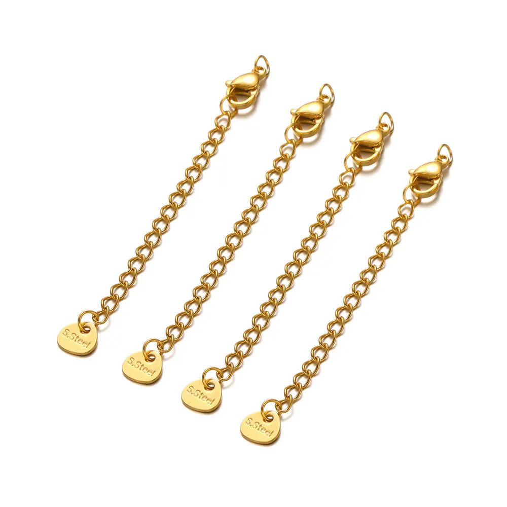 10pcs Stainless Steel Extension Chains with Lobster Clasps – DIY Necklace & Bracelet Accessories 3