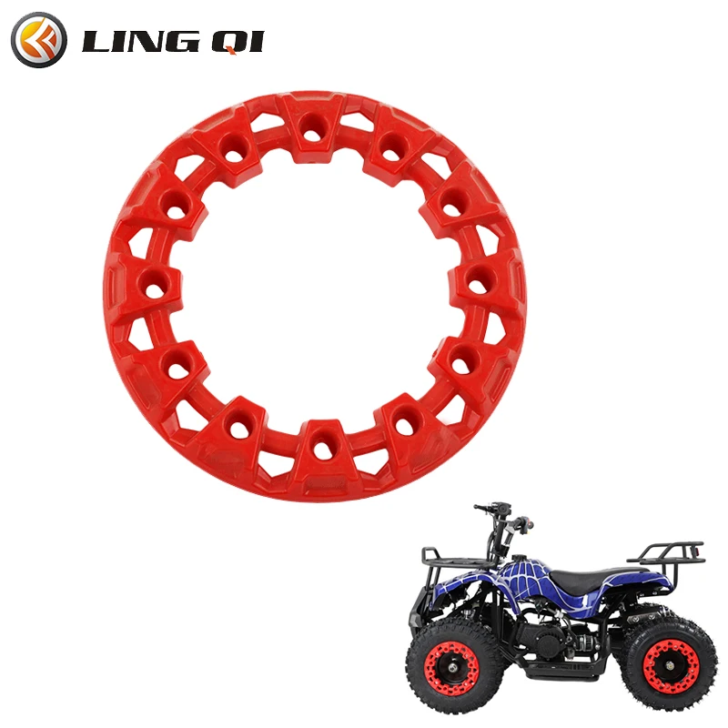 ling qi motorcycle brakes assembly kit front rear drum brake pad shoe 150 wheel hub cover for electric bikes pit dirt bike parts LING QI 10 Inch Wheel Trim Hub Protection Decor Rim Cap Dune Buggy Plastic Cover Tires For  Four Wheeled Vehicle ATV Dune Buggy