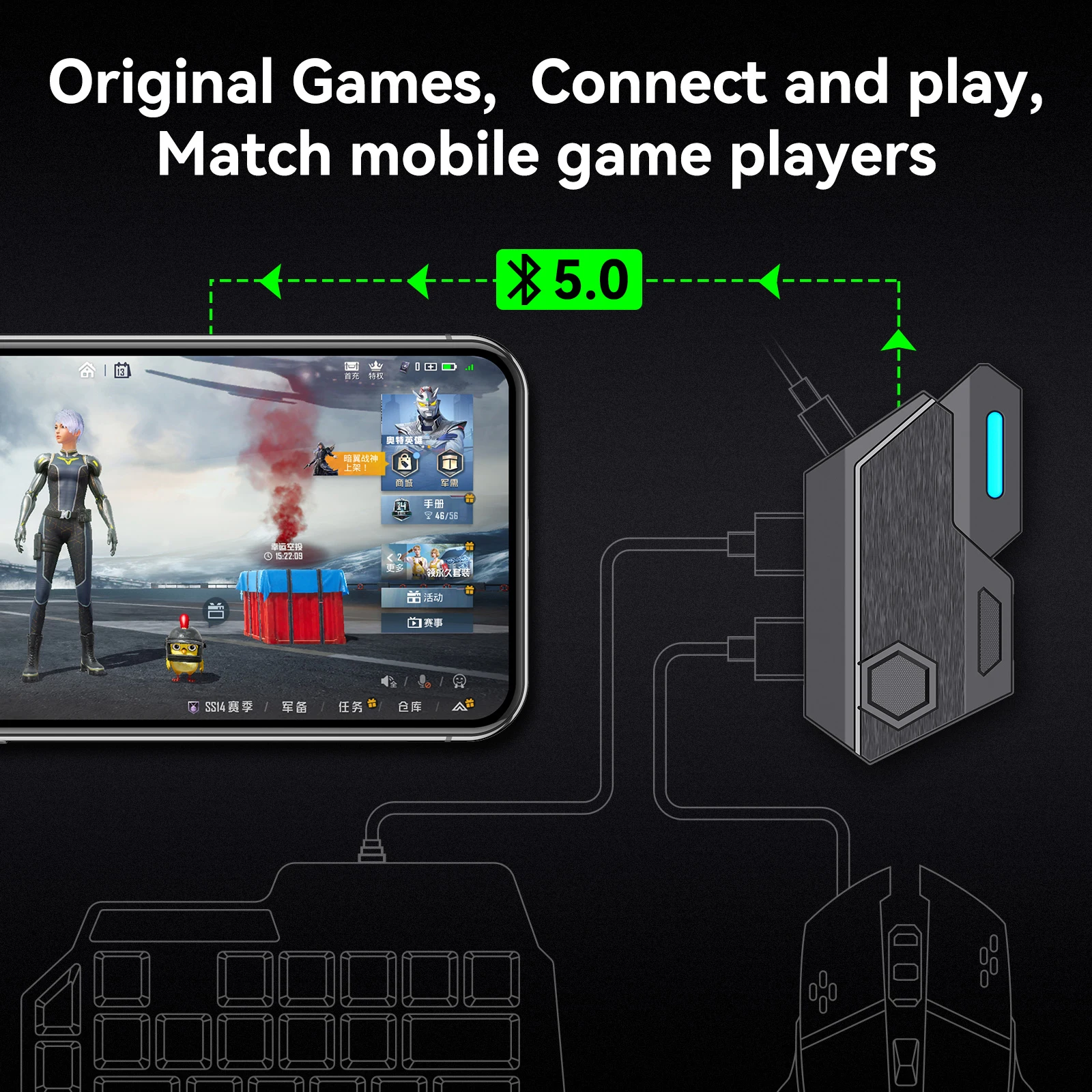 ӿ Ű 콺,  Ű  콺 , PS4, PS5, Xbox, ٵ ġ, MIX1 PUBG е