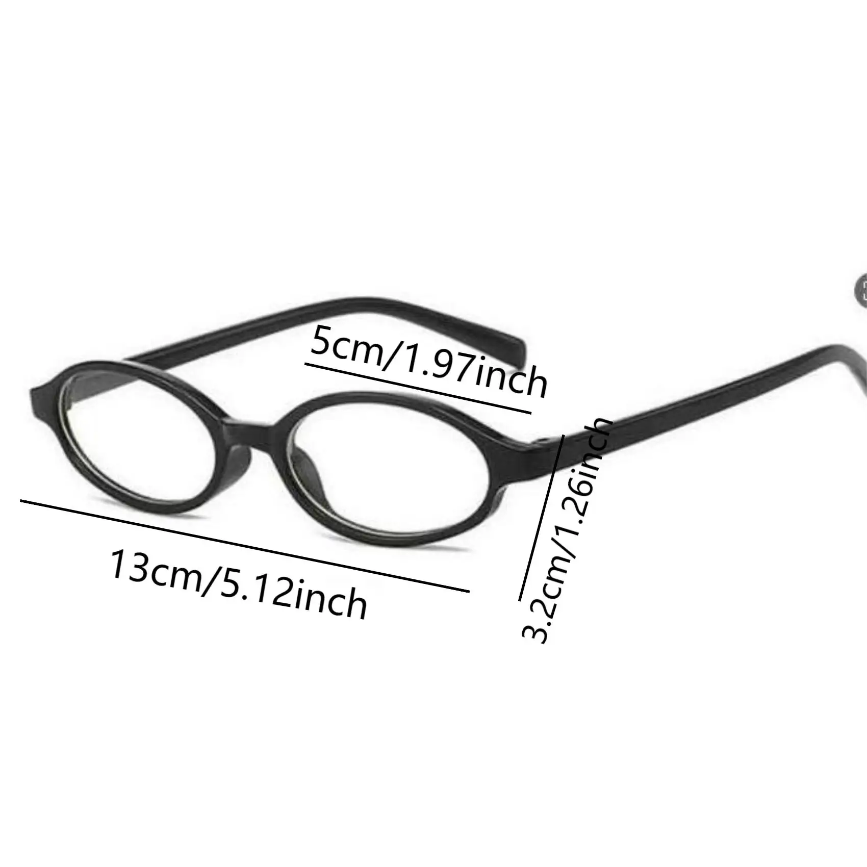 New Y2K Retro Oval Square Small Frame Glasses Frame Women Anti Blue Light Computer Glasses Vintage Eyeglasses Goggles