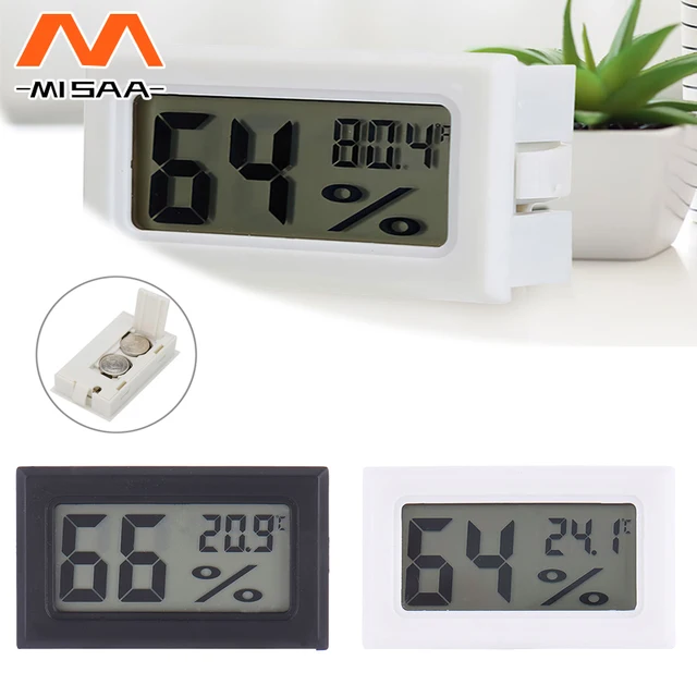 Mini Lcd Hőmérő Higriller Elektronikus Páratartalommérő Hőmérséklet -Érzékelő Időjárási Állomás Otthoni Beltéri Kijelző