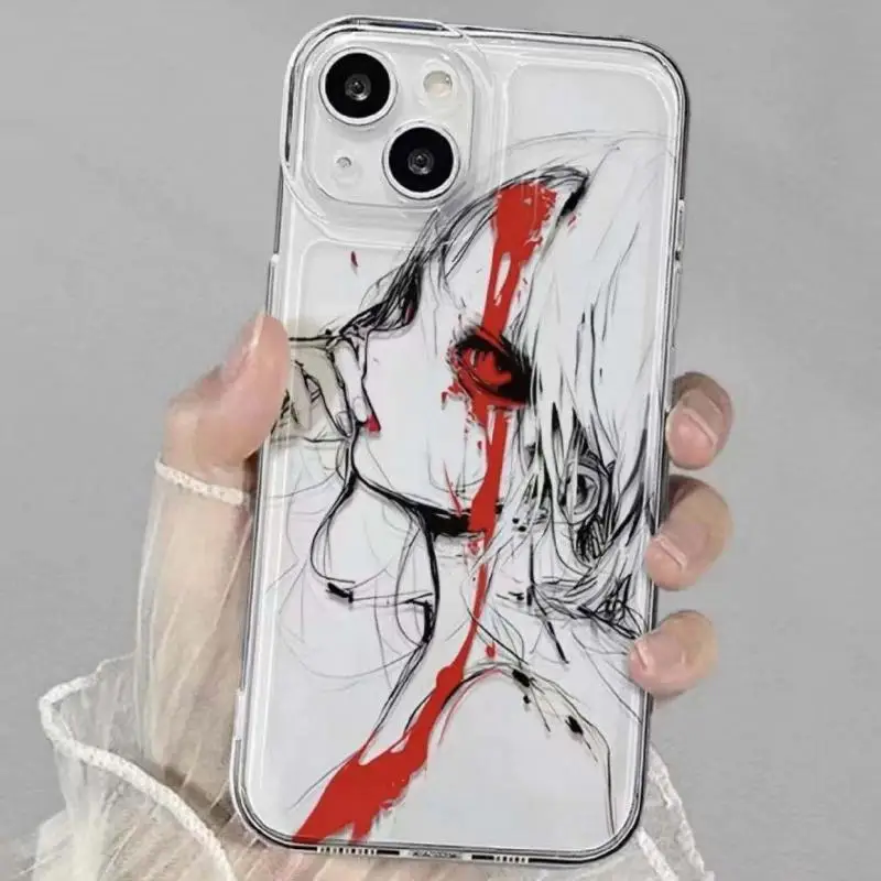Enchanting Blood Sacrifice Anime Girl Phone Case