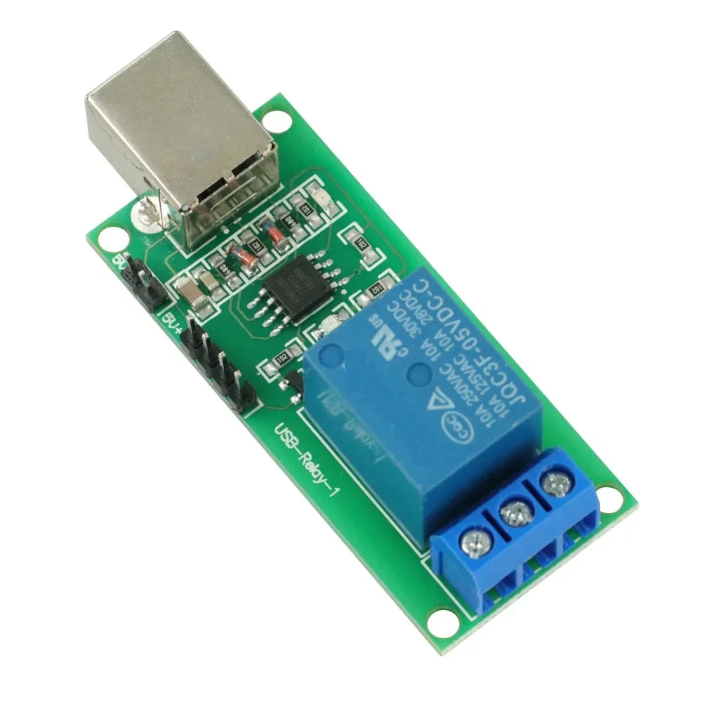 

1 Channel 1 CH USB Relay 5V Programmable Computer Control For Smart Home 1CH Module Board HID For XP32 WIN7 250V 10A