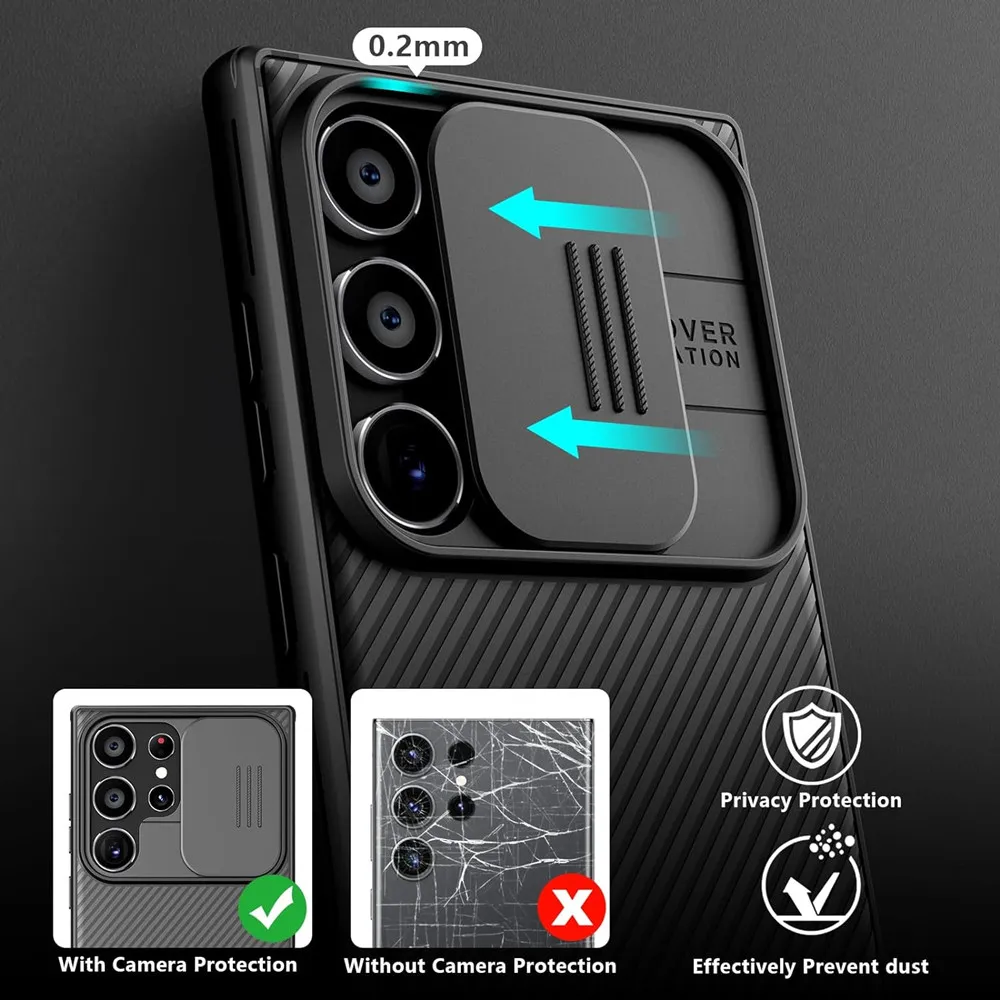 For Samsung Galaxy S24 Ultra/ S23 Ultra Magsafe Case Nillkin CamShield Pro Camera Protection For Samsung S22 Ultra Magnetic Case