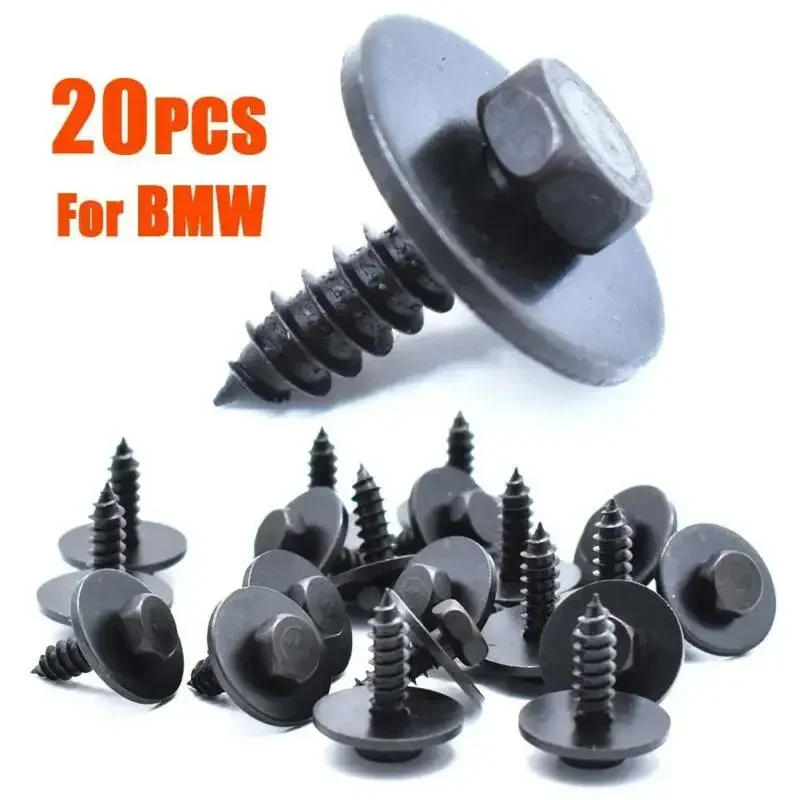 Rexka 25 Piezas Fender Liner Wheelhouse Liner Bumper Cover Torx Tornillo Tornillo Fijador Compatible Con Volkswagen Audi N10354602 Beetle Eos Golf