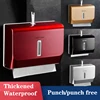 Kitchen Tissue Dispenser Luxury Paper Towel Dispenser High Quality ABS Tissue Box Wall Mounted Punch Free for Toilet 1