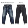Red Tornado 16oz Slim Fit Jeans Rinsed Pink Selvedge Denim Straight Leg Pants 3