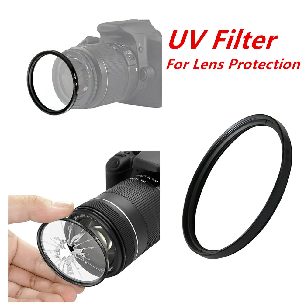 Filter kit UV CPL ND4 Lens Hood Cap Cleaning Pen for Canon EOS 850D 2000D 4000D 1300D 3000D Rebel T6 T7 T100 Camera 18-55mm Lens 3