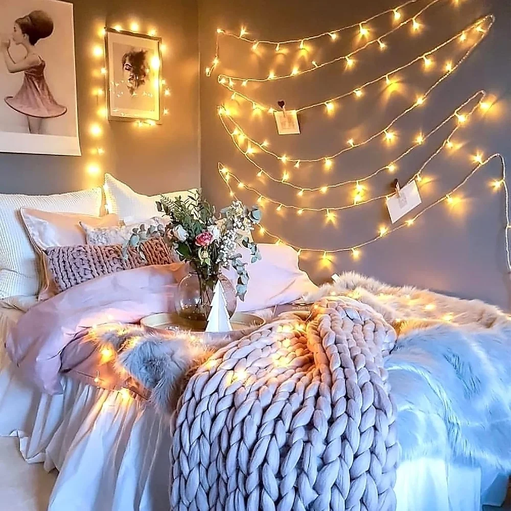 Battery-Operated LED String Lights