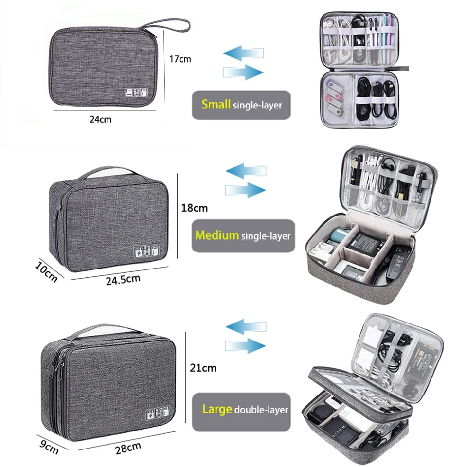DDgro Organiseur de Voyage électronique, Sac étanche pour