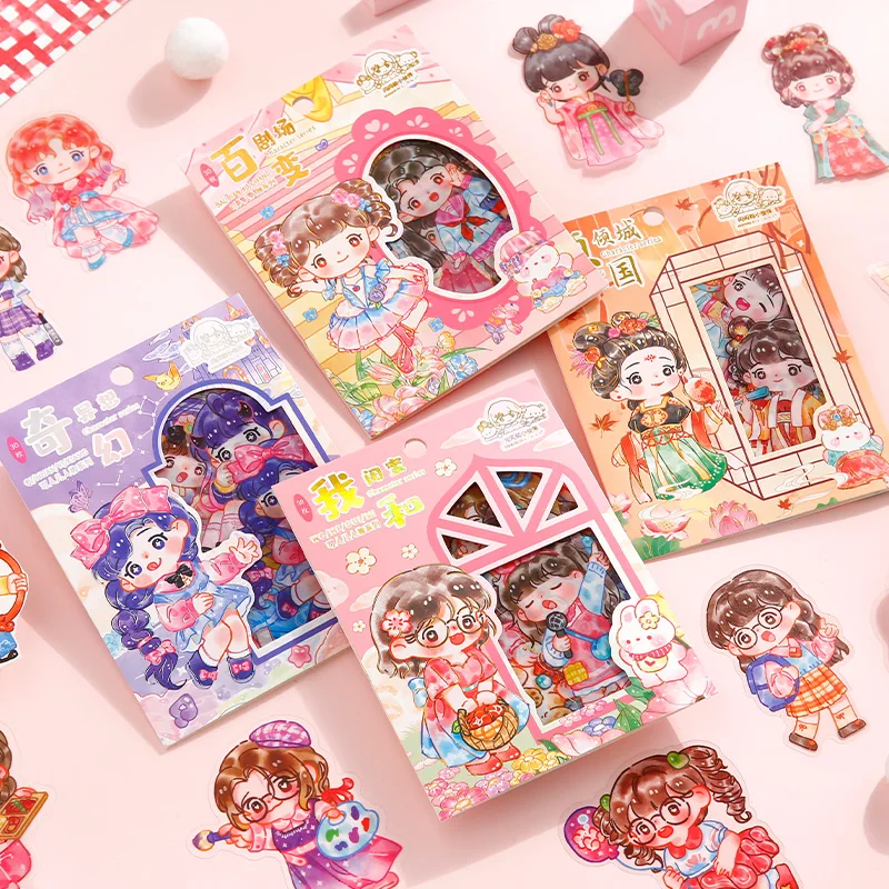 

Journaling 10models 30 pcs Sticker Cute stickers PET Kawaii stationery Scrapbooking Journal deco DIY Material paper Sticker