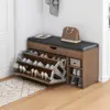 Bench Cabinet Shoe Rack for Entryway with Sitting Stool Shoe Storage Cabinet for Entryway Shoe Rack Three-Tier 1