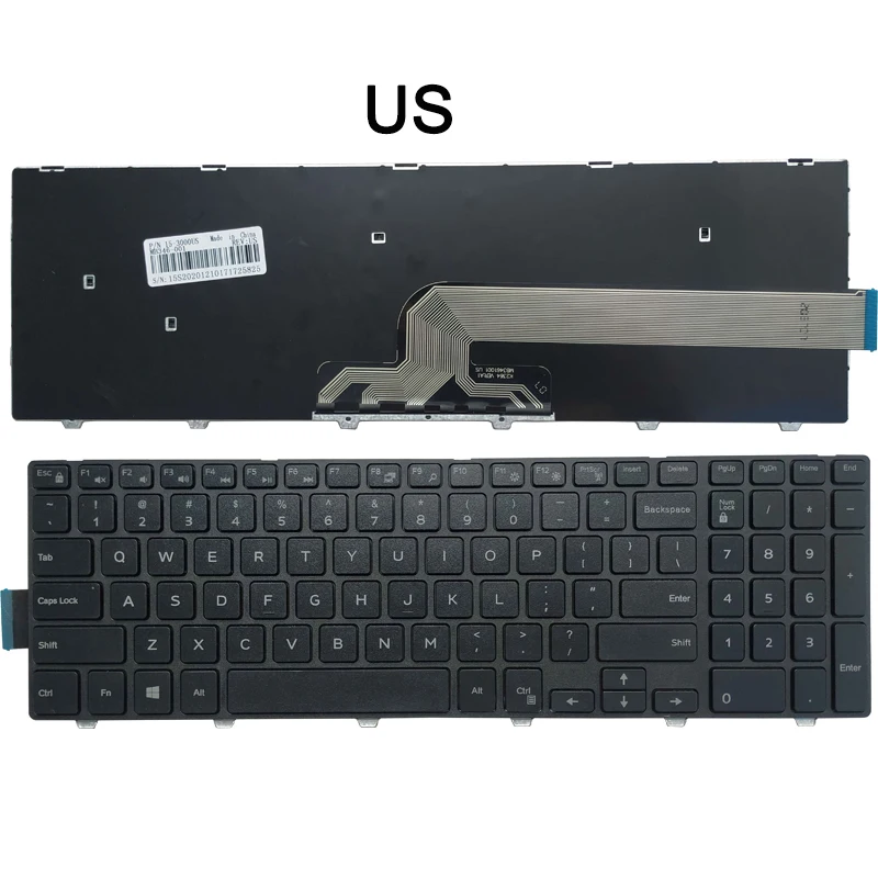 Teclado para Dell Inspiron 15 3541 3542 3543 5542 3550 5545 5547 3551 3552 3559 3565 3567 5566 5748 Novo - Imagem 3