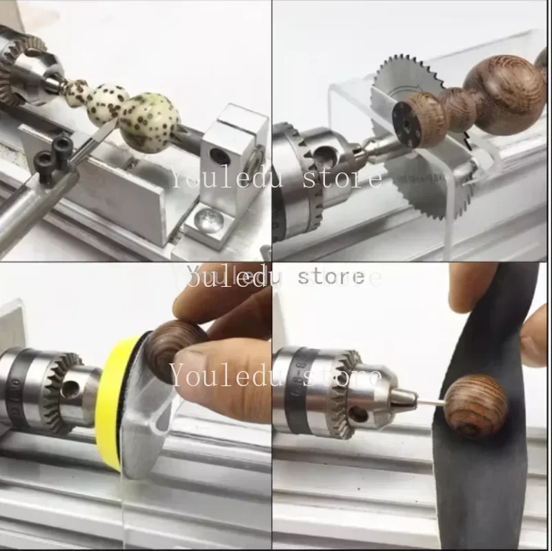 Mini Tornio Per Legno 100W - Mulcort Per Perle Buddha E Lavorazione Fai Da Te