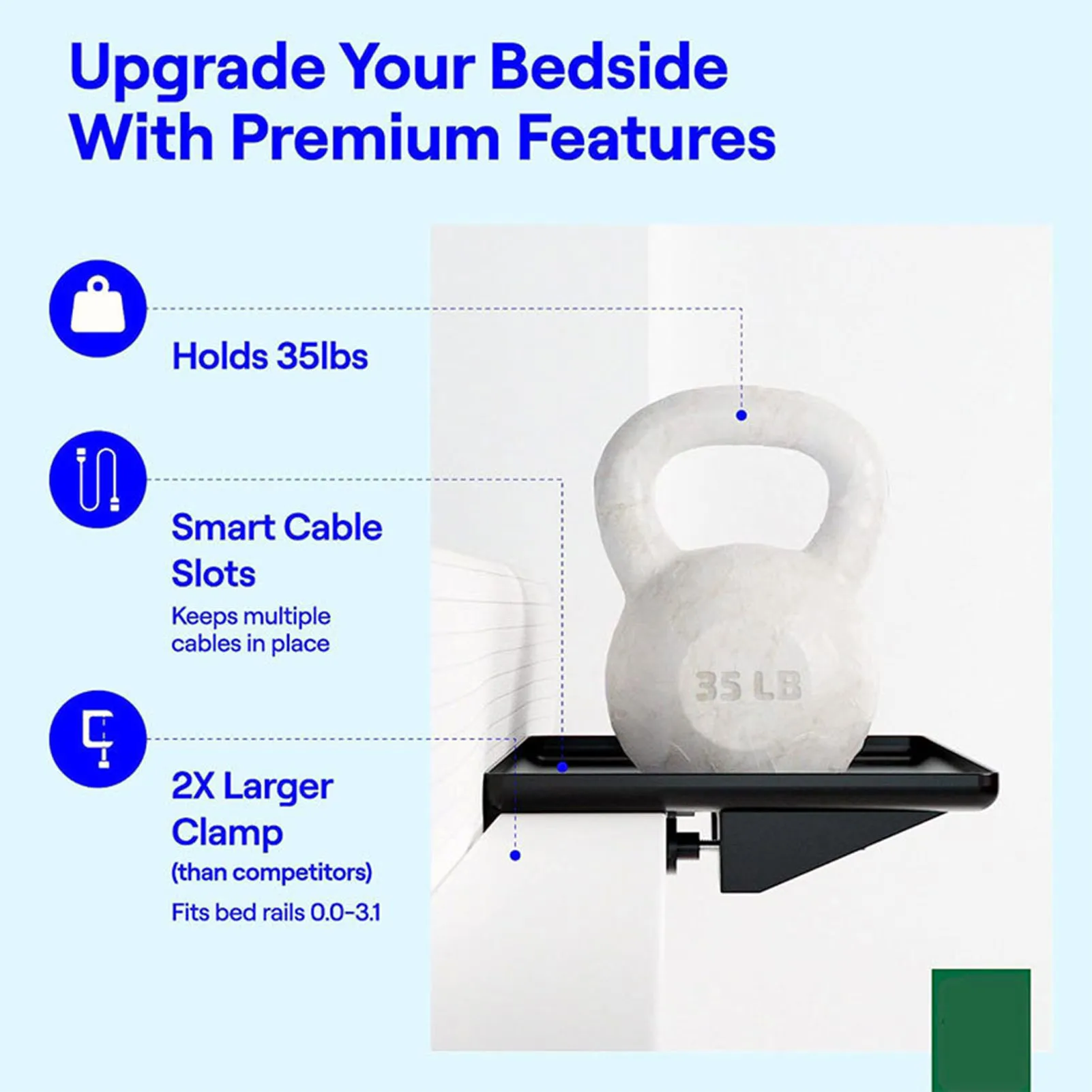 Bedside Storage Tray Data Cables Neatly Home Organizer Display Tray College Dorms Cell Phones Water Cups Storage 3