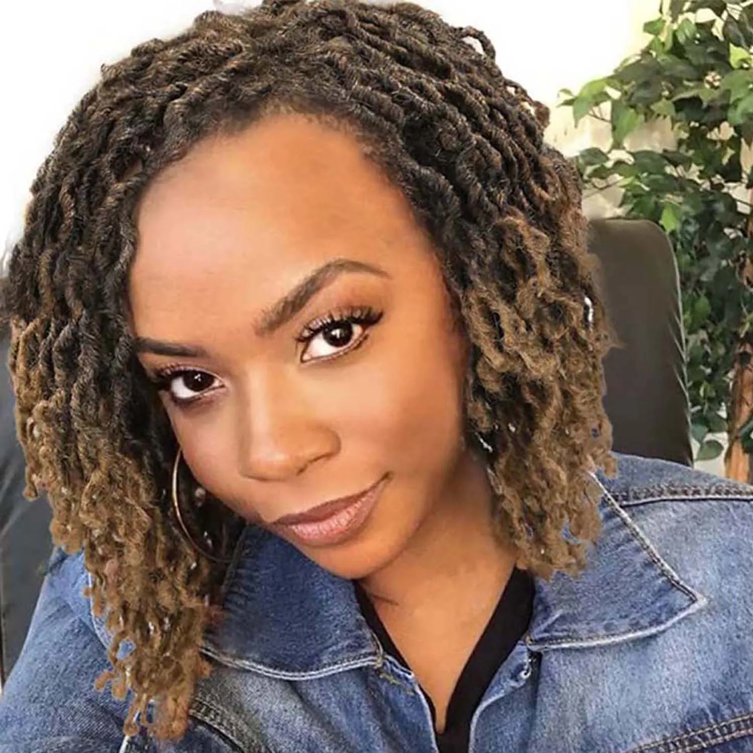 Faux Locs Dreadlock Wigs Synthetic Hair For Black Women